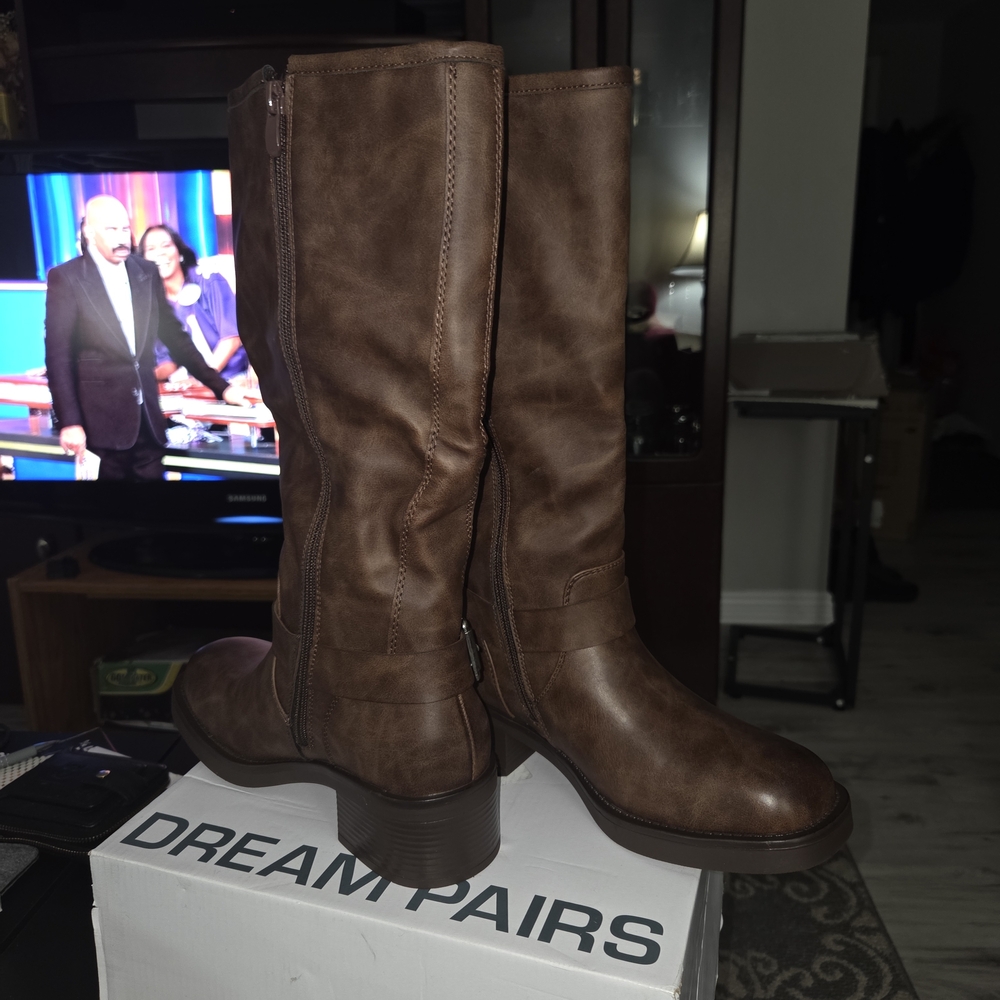 Brown Knee-High Boots